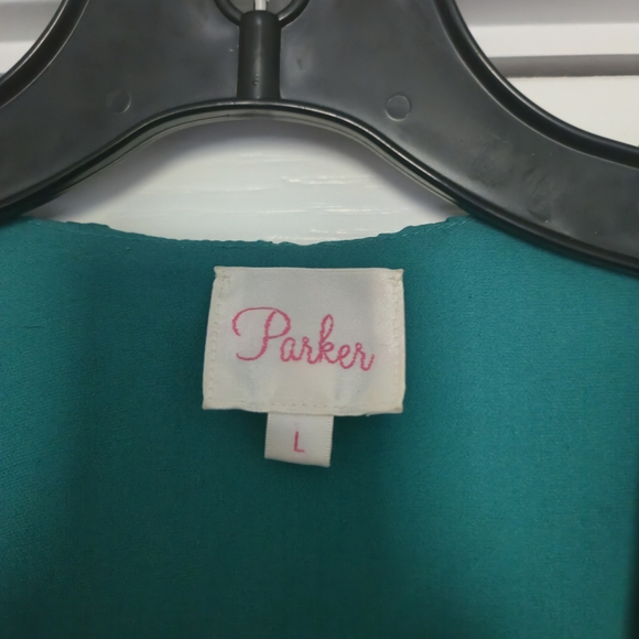 Parker Teal Long Sleeve Mini Dress - Picture 9 of 13